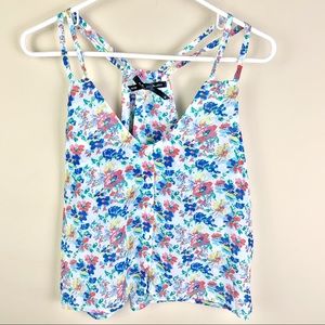 Ali & Kris Floral Loose Boxy Dressy Tank M